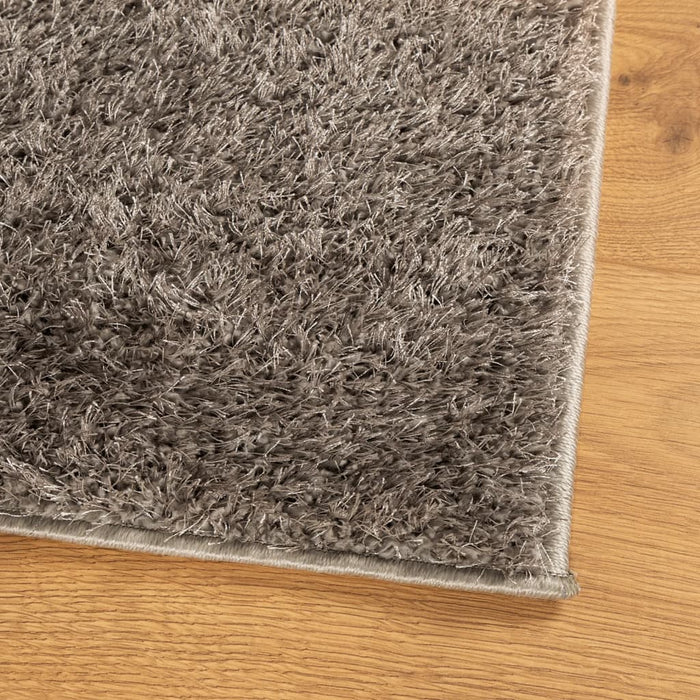 Covor ISTAN, cu fire înalte, aspect lucios, gri, 120x170 cm - WALTI WALTI