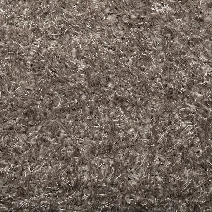 Covor ISTAN, cu fire înalte, aspect lucios, gri, Ø 80 cm WALTI