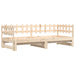 Pat de zi extensibil, 2x(80x200) cm, lemn masiv de pin - WALTI WALTI