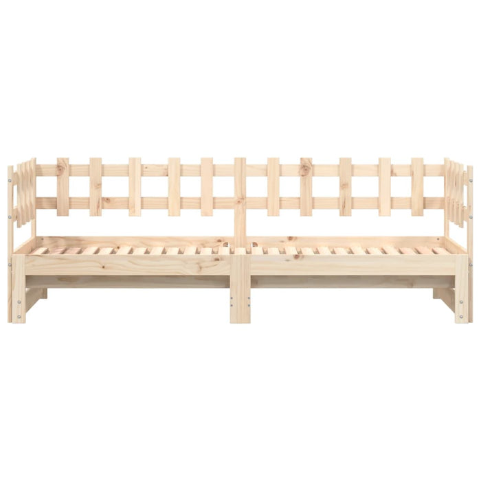 Pat de zi extensibil, 2x(80x200) cm, lemn masiv de pin - WALTI WALTI