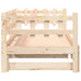 Pat de zi extensibil, 2x(80x200) cm, lemn masiv de pin - WALTI WALTI