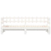 Pat de zi extensibil, alb, 2x(80x200) cm, lemn masiv de pin - WALTI WALTI