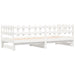 Pat de zi extensibil, alb, 2x(80x200) cm, lemn masiv de pin - WALTI WALTI