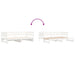 Pat de zi extensibil, alb, 2x(80x200) cm, lemn masiv de pin - WALTI WALTI