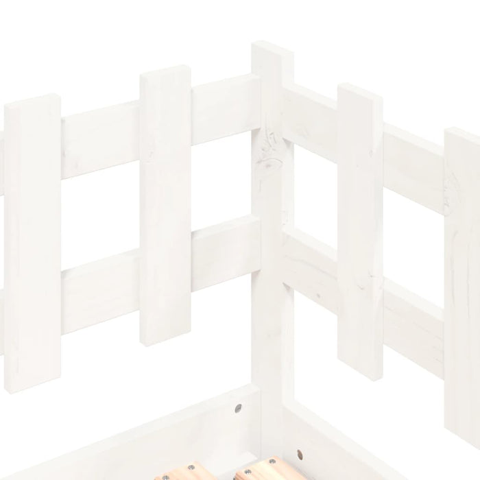 Pat de zi extensibil, alb, 2x(80x200) cm, lemn masiv de pin - WALTI WALTI