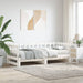 Pat de zi extensibil, alb, 2x(80x200) cm, lemn masiv de pin - WALTI WALTI