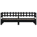 Pat de zi extensibil, negru, 2x(80x200) cm, lemn masiv de pin - WALTI WALTI