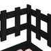 Pat de zi extensibil, negru, 2x(80x200) cm, lemn masiv de pin - WALTI WALTI