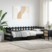 Pat de zi extensibil, negru, 2x(80x200) cm, lemn masiv de pin - WALTI WALTI