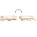 Pat de zi extensibil, 2x(90x200) cm, lemn masiv de pin - WALTI WALTI