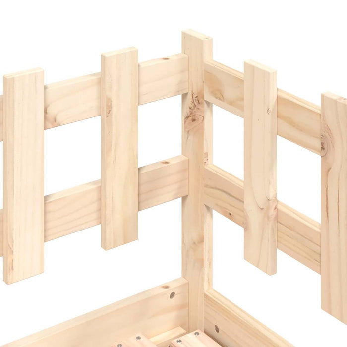 Pat de zi extensibil, 2x(90x200) cm, lemn masiv de pin - WALTI WALTI