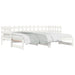 Pat de zi extensibil, alb, 2x(90x200) cm, lemn masiv de pin - WALTI WALTI