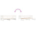 Pat de zi extensibil, alb, 2x(90x200) cm, lemn masiv de pin - WALTI WALTI