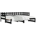 Pat de zi extensibil, negru, 2x(90x200) cm, lemn masiv de pin - WALTI WALTI