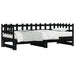 Pat de zi extensibil, negru, 2x(90x200) cm, lemn masiv de pin - WALTI WALTI