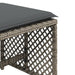 Scaune de grădină cu perne, 4 buc. gri 41x41x36 cm poliratan - WALTI WALTI