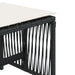 Scaune de grădină cu perne, 4 buc. negru 41x41x36 cm poliratan - WALTI WALTI