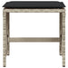 Scaune de grădină cu perne, 4 buc. gri deschis poliratan - WALTI WALTI