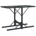 Set bistro cu perne, 3 piese, negru, poliratan - WALTI WALTI