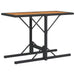 Set bistro cu perne, 3 piese, negru, poliratan - WALTI WALTI
