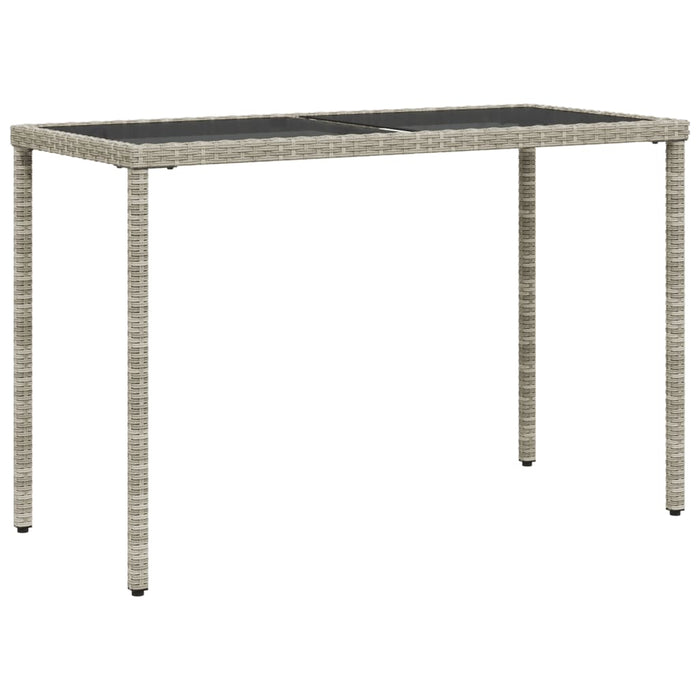 Masă de grădină cu blat din sticlă gri deschis, 115x54x74 cm - WALTI WALTI