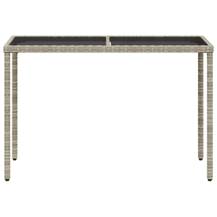 Masă de grădină cu blat din sticlă gri deschis, 115x54x74 cm - WALTI WALTI