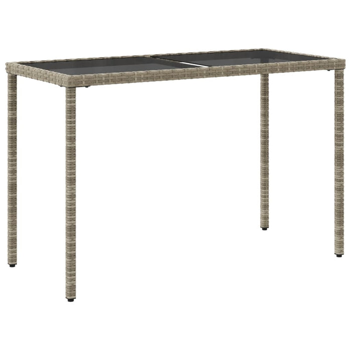 Masă de grădină cu blat din sticlă gri deschis, 115x54x74 cm - WALTI WALTI