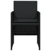 Set mobilier de grădină cu perne, 5 piese, negru, poliratan - WALTI WALTI