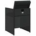 Set mobilier de grădină cu perne, 5 piese, negru, poliratan - WALTI WALTI