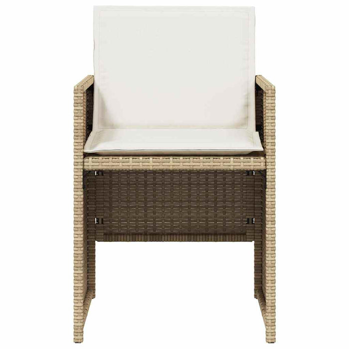 Set mobilier de grădină cu perne, 5 piese, bej, poliratan - WALTI WALTI