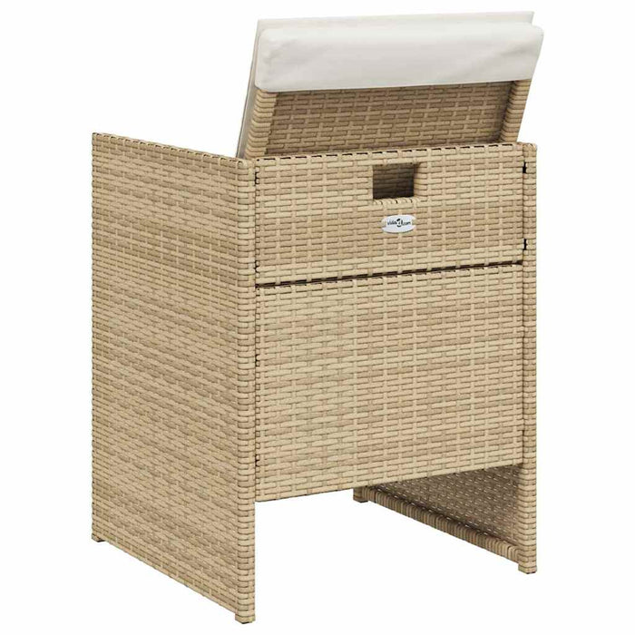 Set mobilier de grădină cu perne, 5 piese, bej, poliratan - WALTI WALTI