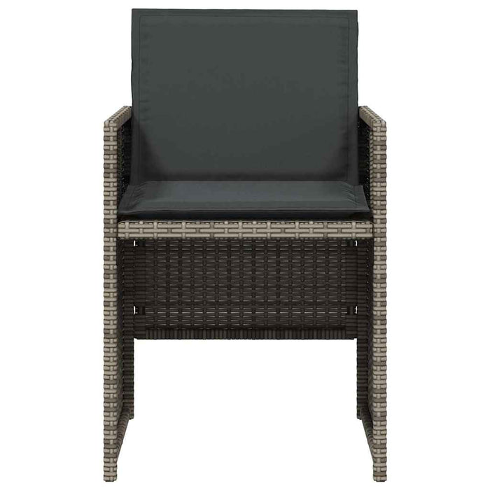 Set mobilier de grădină cu perne, 5 piese, gri, poliratan - WALTI WALTI