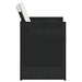 Set mobilier de grădină cu perne, 5 piese, negru, poliratan - WALTI WALTI