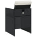 Set mobilier de grădină cu perne, 5 piese, negru, poliratan - WALTI WALTI