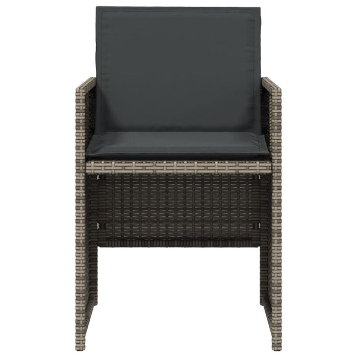 Set mobilier de grădină cu perne, 5 piese, gri, poliratan - WALTI WALTI