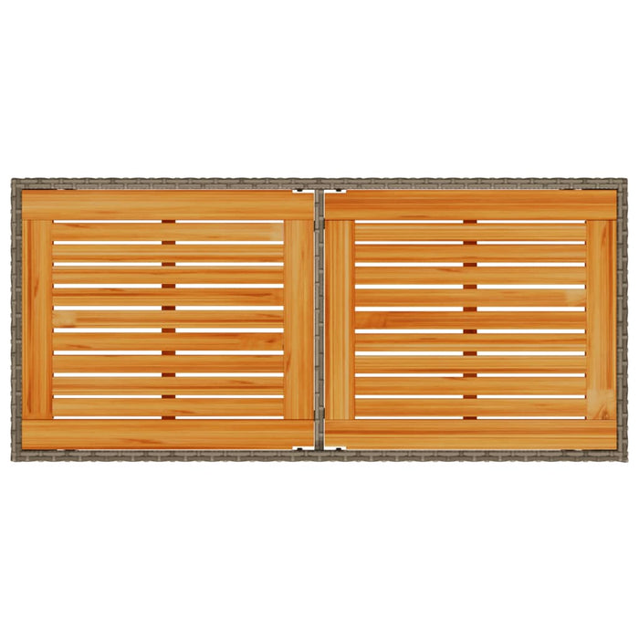 Set mobilier de grădină cu perne, 5 piese, gri, poliratan - WALTI WALTI