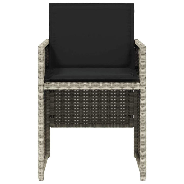 Set mobilier de grădină cu perne, 5 piese gri deschis poliratan - WALTI WALTI
