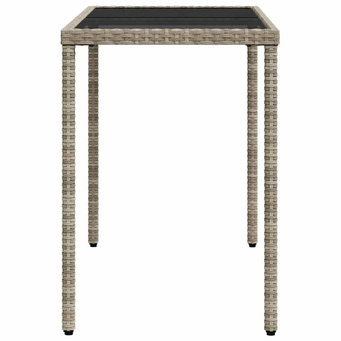 Set mobilier de grădină cu perne, 5 piese gri deschis poliratan - WALTI WALTI
