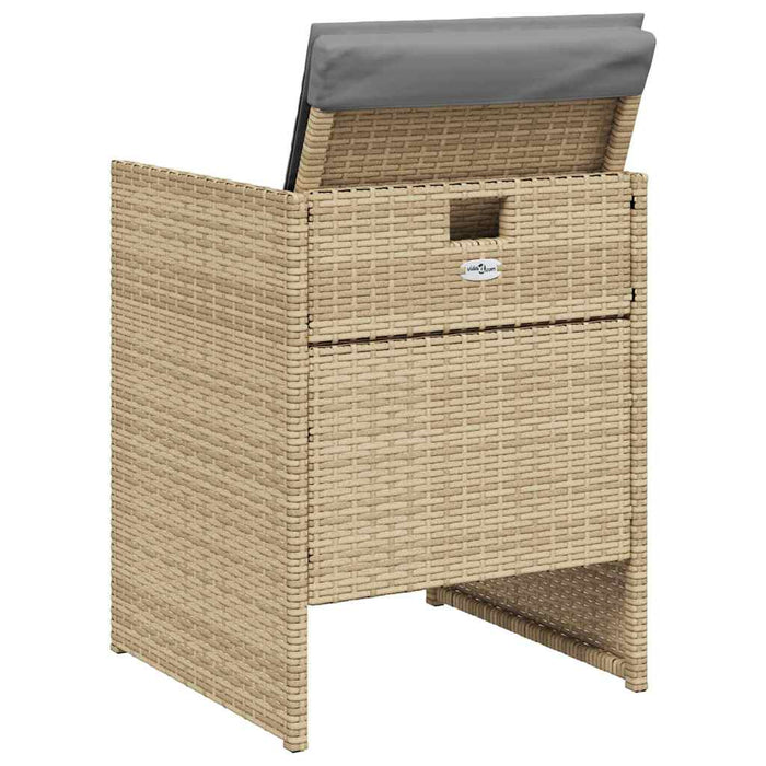 Set mobilier pentru grădină, 5 piese, cu perne, bej, poliratan - WALTI WALTI