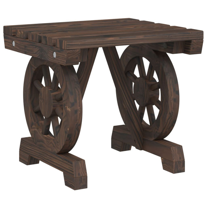 Taburet de grădină, 40x36,5x38,5 cm, lemn masiv de brad WALTI