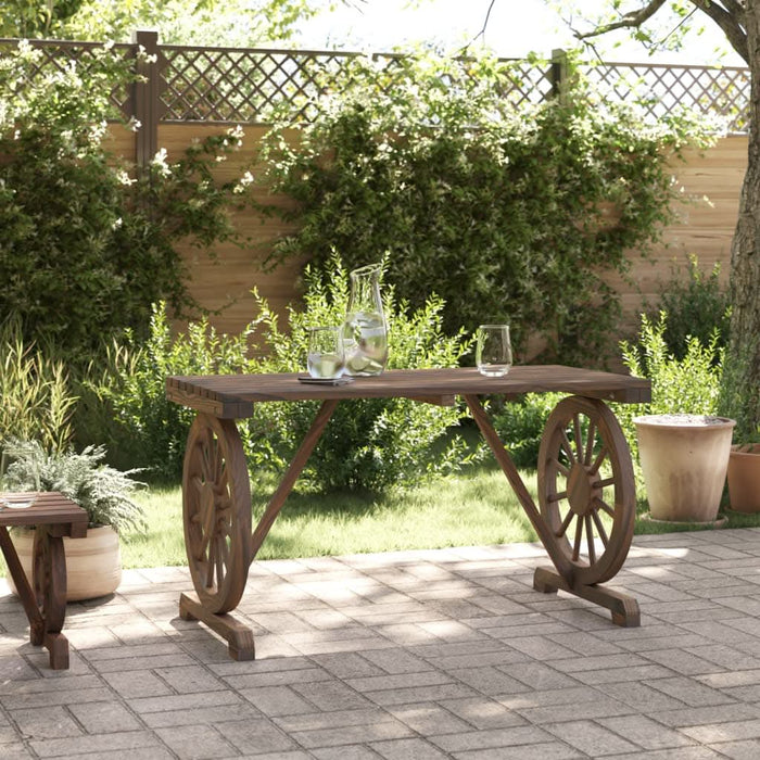 Masă de grădină, 115x55x65 cm, lemn masiv de brad - WALTI WALTI