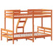 Pat supraetajat 80x200/120x200 cm maro ceruit lemn masiv de pin - WALTI WALTI