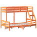 Pat supraetajat 80x200/120x200 cm maro ceruit lemn masiv de pin - WALTI WALTI