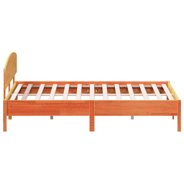 Cadru de pat fără saltea, maro ceruit 180x200 cm lemn masiv pin - WALTI WALTI