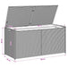 Ladă depozitare de grădină, bej combinat, 283 L, poliratan - WALTI WALTI