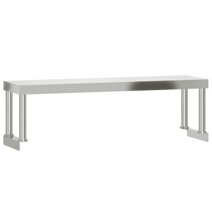 Masă bucătărie cu raft superior, 110x30x120 cm, oțel inoxidabil - WALTI WALTI