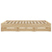 Cadru de pat cu sertare stejar sonoma 200x200 cm lemn prelucrat - WALTI WALTI