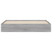 Cadru de pat cu sertare gri sonoma 200x200 cm lemn prelucrat - WALTI WALTI
