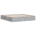 Cadru de pat cu sertare, gri beton, 180x200 cm, lemn prelucrat - WALTI WALTI