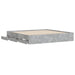 Cadru de pat cu sertare, gri beton, 180x200 cm, lemn prelucrat - WALTI WALTI